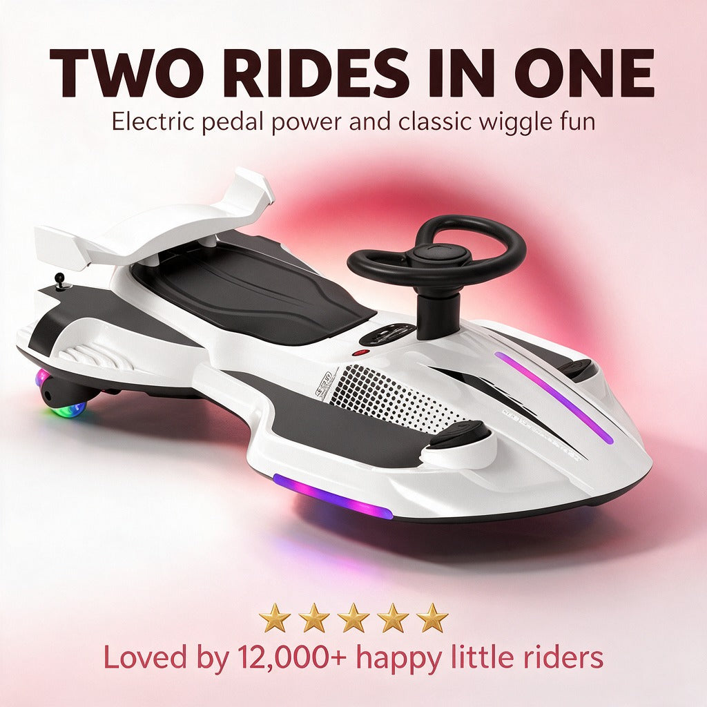 2-in-1 Electric Wiggle Car