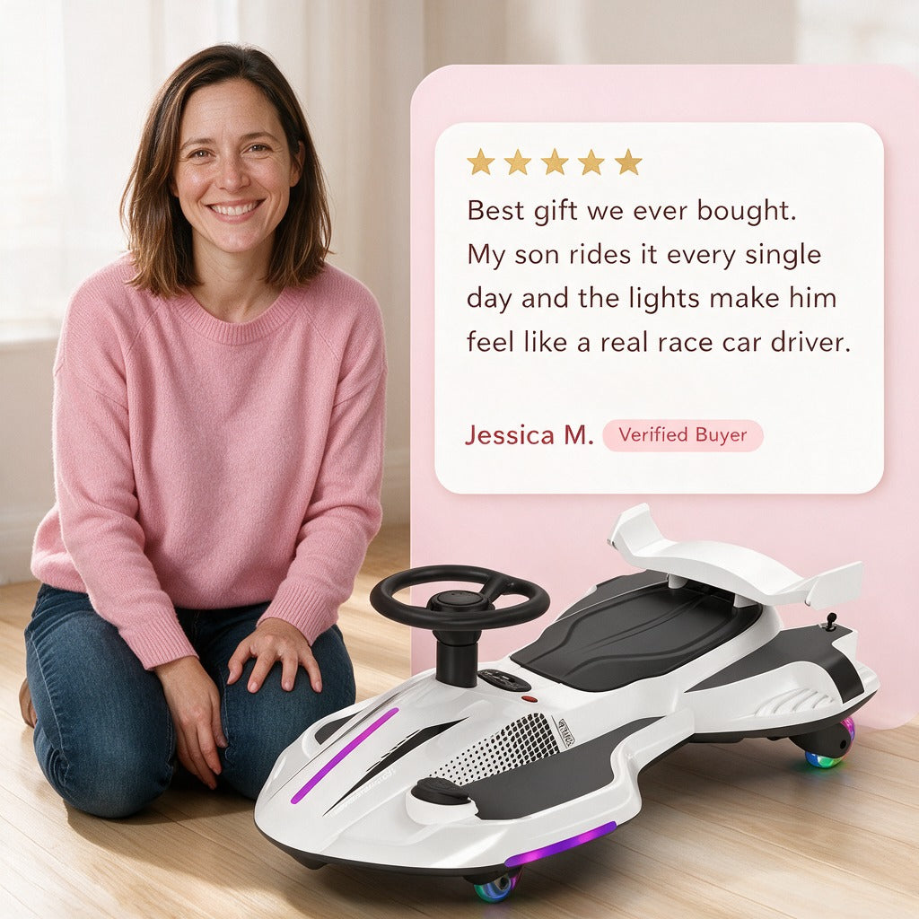 2-in-1 Electric Wiggle Car
